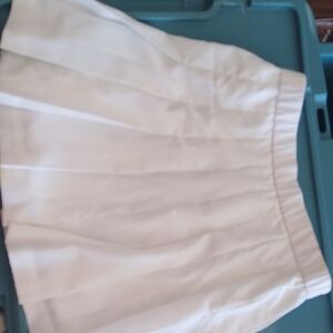 Lilly Pulitzer Cream Pleated Mini Skirt